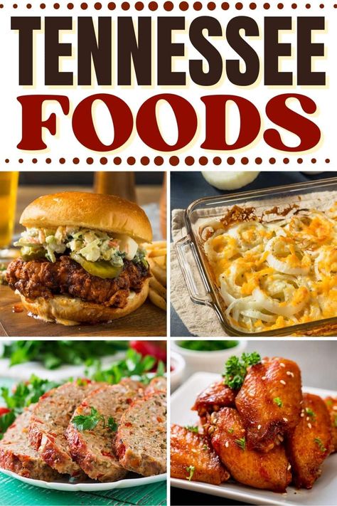 While there may be no signature Tennessee dish, there are plenty of delicious Tennessee foods! So, give each of these a try and see if you can decide which is best. Nashville Food Recipes, Appalachian Recipes Tennessee, Nashville Recipes, Tennessee Recipes, American Cuisine Recipes, Tennessee Food, Tennessee Fashion, Appalachian Recipes, Hot Chicken Recipe