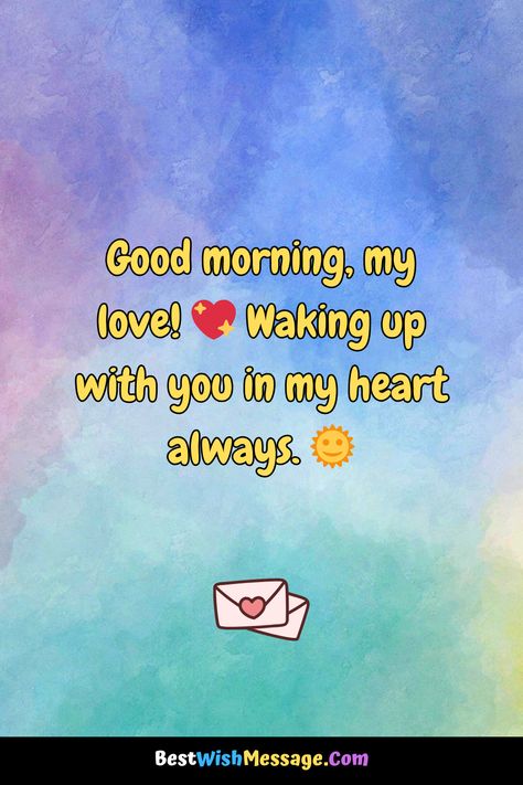 🌅 Start your girlfriend’s day with love! Send these sweet, romantic good morning messages to make her feel special. 💖 Whether it’s a simple "Good morning" or a heartfelt note, these words are sure to brighten her day. 🌸 #GoodMorning #RomanticMessages #LoveQuotes #GirlfriendGoals #SweetTexts #MorningVibes Good Morning I Love You, Good Morning My Love Gif, Good Morning Sweet Message, Good Morning For Her, Love Messages For Girlfriend, Love Texts For Her, Simple Good Morning, Messages For Girlfriend, Morning Texts For Him