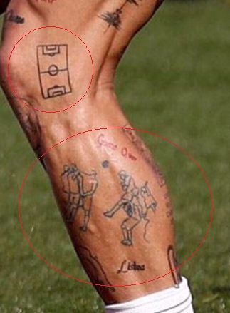 Sergio Ramos' 42 Tattoos & Their Meanings 47 Sergio Ramos Body, Football Tattoo, Tupac Art, Custom Fitted Hats, Cup Tattoo, Palm Tattoos, Bicep Tattoo, Large Tattoos, Wolf Tattoo