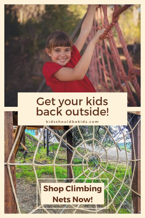 High quality handmade climbing nets. Bringing fun back to exercise one product at a time. Diy Rope Climbing Net, Backyard Ideas Kids, Portland Landscaping, Amazing Playgrounds, Backyard Climbing, Narrow Backyard, Narrow Backyard Ideas, Side Ideas, Playhouse Ideas