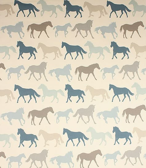 Horse Background, Horse Fabric, Trendy Sewing Projects, Horse Wallpaper, Equestrian Decor, Fabric Blinds, Horse Pattern, Fabric Colour, Contemporary Fabric