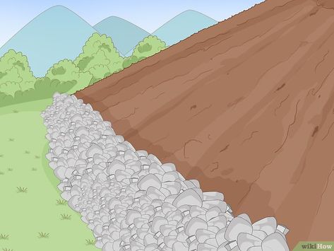 How to Control Erosion (with Pictures) - wikiHow Sidewalk Edging, Permeable Driveway, Landscaping Along Fence, Landscaping A Slope, Yard Drainage, Soil Erosion, Landscaping On A Hill, Natural Swimming Ponds, Sloped Yard