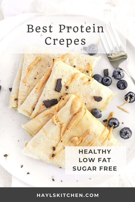 Protein Crepes Recipe, Protein Crepes, Healthiest Protein Powder, High Protein Cheesecake, Low Calorie Protein, Healthy Low Carb Snacks, Protein Cheesecake, High Protein Desserts, Low Carb Protein