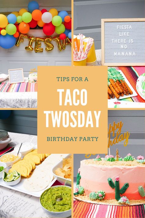 2nd Birthday Taco Twosday, Taco Twosday Gift Bags, Taco Twosday Twin Birthday, Taco Twosday Food Ideas, Taco Bout Two Birthday Party, Taco Second Birthday Party, Taco Twosday Birthday Decorations, Second Birthday Taco Theme, Tacos Twosday Birthday