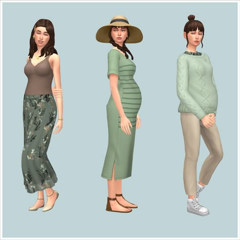 The Sims 4 Lookbook // Maternity Ts4 Cc Maternity Clothes, Sims 4 Vanilla Outfits, Maternity Outfits Sims 4, Sims 4 Maternity Cc Maxis Match, Mom Outfits Sims 4, Sims 4 Cc Maxis Match Maternity Clothes, The Sims 4 Maternity Clothes, Maternity Clothes Sims 4 Cc, Sims 4 Mom Outfits