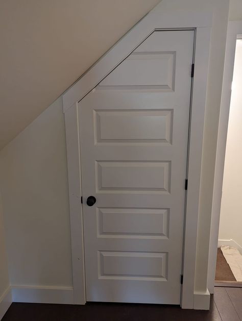 Masters of finish Trim Carpentry | "I know a guy who said he can do the door" Attic Door, Trim Carpentry, Attic Doors, Attic Storage, A Guy Who, Who Said, Carpentry, The Door, I Know