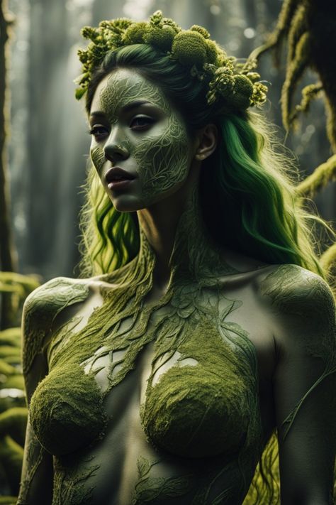 Dryad Cosplay, Nordic Shaman, Dryad Art, Forest Dryad, Mother Nature Goddess, Mystical Beings, Forest Homes, Nature Goddess, Queen Aesthetic