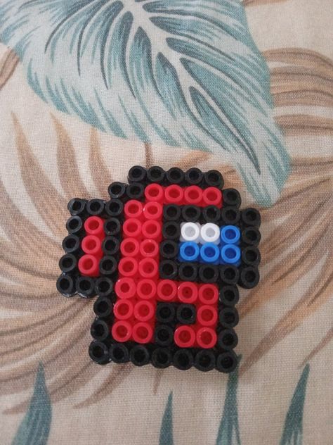 pyssla amongus Among Us Melty Beads, Among Us Fuse Beads, Pyssla Among Us, Perler Bead Patterns Among Us, 14x14 Perler Bead Patterns, Pyssla Ideas Cute, Pyssla Ideas Easy, Among Us Perler Beads, Iron On Beads Ideas