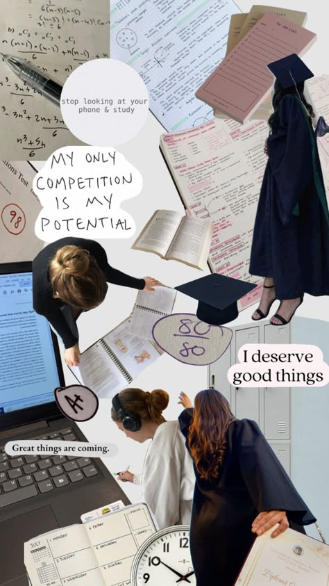 Study motivation board- vision board for good grades #goodgrades #schoolinspo #visionboard #studymotivation #studyingaesthetic Grad School Mood Board, Physics Vision Board, Vision Board For Good Grades, Good Grades Vision Board Wallpaper, Manifest Good Grades Vision Board, Manefisting Board, Study Aesthetic Vision Board, Good Grades Aesthetic Vision Board, Vision Board Grades