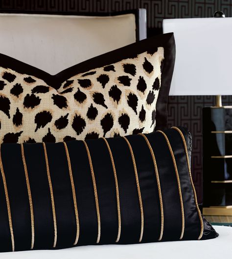 Animal Print Bedroom Ideas, Afrocentric Bedroom, Maximalist Rooms, Animal Print Bedroom, Hollywood Decor, Designer Bedding, Barclay Butera, Bedroom Remodel, Luxury Bedding Collections