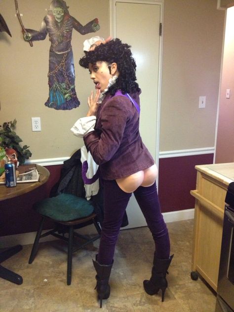 Prince Halloween Costume. Butt-out jeans Prince Halloween Costume, Haunted Hollywood, Office Halloween Costumes, Prince Costume, Office Halloween, Cinderella Costume, Cat Costume, Halloween Costume Outfits, Cat Costumes