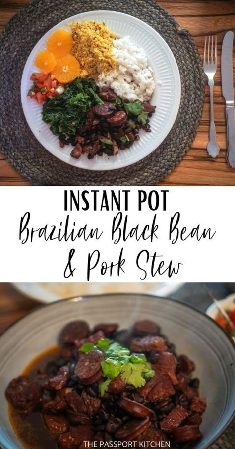 Feijoada Recipe, Instant Pot Stew, Black Bean Stew, Bean Pasta, Pork Stew, Instant Pot Pork, Beef Stew Meat, Bean Stew, Vegan Sausage