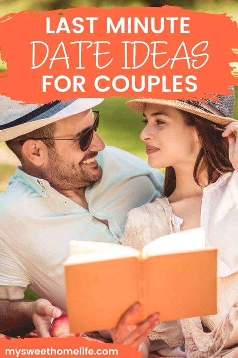 40 easy, simple and fun last minute date ideas for couples to do at home or outside when there's no time to plan or prep. Check out these easy date ideas that are perfect for last minute dates. Last Minute Date Ideas, Easy Date Ideas, My Sweet Home, Date Ideas For Couples, Romantic Boyfriend, Romantic Date Night Ideas, Looking For Friends, Library Activities, Best Marriage Advice