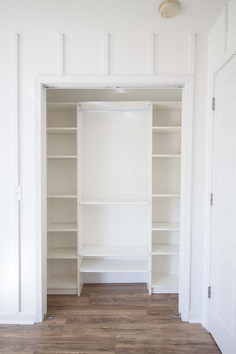 IKEA Hack DIY Closet System | UPDATE - Southern Revivals Ikea Hacks Closet, Ikea Closet System, Closet Makeovers, Small Closet Hacks, Billy Hack, Diy Closet System, Ikea Hack Bedroom, Teen Room Makeover, Diy Custom Closet