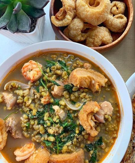 Laing Recipe, Ginisang Munggo, Beans Soup, Filipino Recipes, Recipes From Heaven, Bean Soup, Chana Masala, Post On Instagram, Instagram A