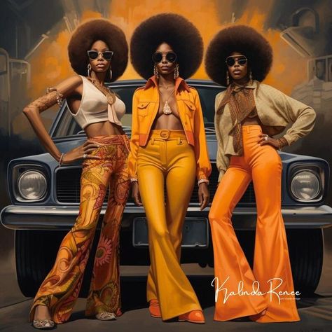 Discover the vibrant and captivating world of our "Step into the Jungle" art prints, featuring Afro-American women in iconic 70's and 80's apparel, complete with bell bottoms and shades. These unique AI-generated prints bring a nostalgic and artistic twist to the fashion and culture of that era. Each print is a masterpiece of digital art, meticulously designed to capture the essence of the times. With vivid colors and intricate details, these pri[Collection] Disco Outfit Ideas Black Women, Black 80’s Fashion, 70s Style Black Women, 70s Outfit Black Women, 70s Party Outfits Black Women, Black People In The 70s, Players Ball Outfits For Women, 80s Aesthetic Black Women, Afro Costume Halloween