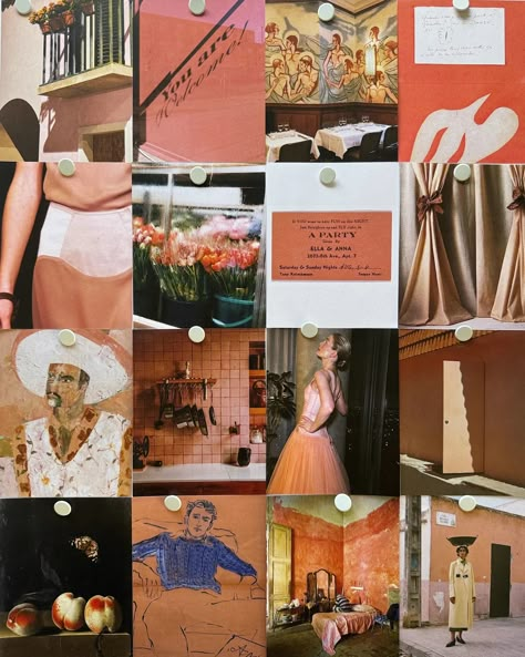 Jewelry Mood Board, Peach Walls, Chicken Art, Prop Styling, An Exercise, Mood Board Design, Graphic Design Portfolio, Flower Market, Color Of The Year