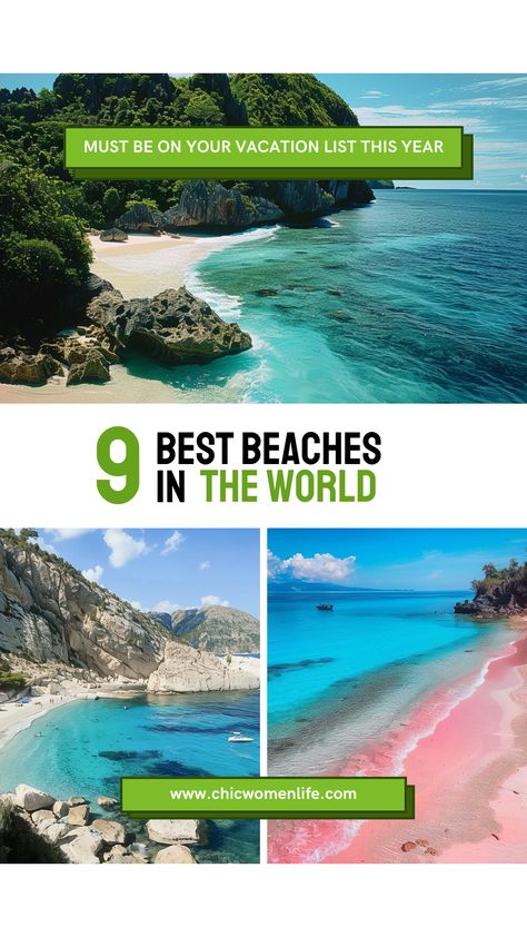 9 best beaches in the world Best Beaches In The World, Vacation List, Book Cheap Flights, Open Ocean, Tropical Climate, Europe Summer, Beaches In The World, Best Beaches, You Are The World