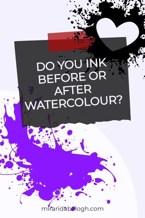 Do you ink before or after watercolour? The answer is that both ways work! Combining pen and ink with watercolour produces lovely mixed media artwork when done correctly. So, read through this pen and ink watercolour tutorial to learn how to use watercolour and ink for beginners. You’ll learn about watercolour painting techniques as well as which pen and ink art supplies to use. So pin this for later! Pen Wash Watercolour, Glass Pen Watercolor, Painting With Inks Watercolour, Mixed Media Watercolor And Ink, Watercolor Over Pen, Pen And Watercolor Tutorial, Watercolour Ink Art, Watercolour And Ink Illustrations, Pen And Ink With Watercolor