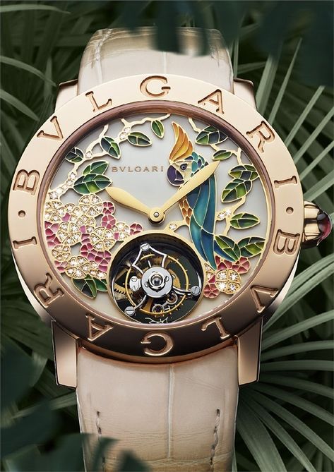 Bulgari Watch, High End Watches, Stylish Watches, Gold Case, Beautiful Watches, Patek Philippe, Women's Watch, Skeleton Watch, Audemars Piguet