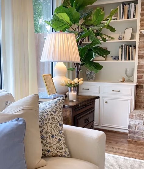 Style Side Table Living Rooms, Traditional End Tables Living Room, The Southern Lane, End Table Styling Living Rooms, How To Decorate A Side Table Living Room, Round End Tables Living Room, End Table Styling, Traditional Living Room Decor Ideas, Southern Lane