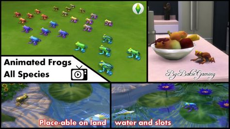 The Sims Resource: Animated Frogs  by Bakie • Sims 4 Downloads Frog Sims 4 Cc, Frog Bucket Hat, Frog Hat, Cc Sims4, Sims 4 Studio, Frog Wallpaper, Frog Illustration, Frog Crafts, Frog Drawing