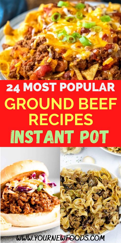 24 Most popular instant pot ground beef recipes perfect for family meals, entertaining, holidays & all year round. Choose your favorites today from this amazing collection! Instant Pot Minced Beef, Ground Beef Insta Pot Recipes For Dinner, Instant Pot Meals For 2, Quick Instant Pot Dinners Ground Beef, Instant Pot Minced Beef Recipes, Instant Pot Supper Recipes, Instant Pot Ideas With Ground Beef, Instant Pot Recipe Ground Beef, Ground Beef Recipes In Instant Pot