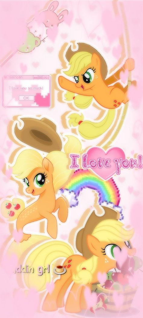 Apple Jack Wallpaper, Mlp Lockscreen, Mlp Wallpaper Aesthetic, Applejack Wallpaper, Mlp Wallpaper, Pony Aesthetic, My Little Pony Applejack, Pony Wallpaper, Apple Jack