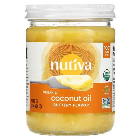 Nutiva, Organic Coconut Oil, Buttery, 14 fl oz (414 ml) Candida Yeast, Refined Coconut Oil, Organic Butter, Organic Plant, Benefits Of Coconut Oil, Sauteed Veggies, Coconut Butter, Peanut Free, Organic Plants