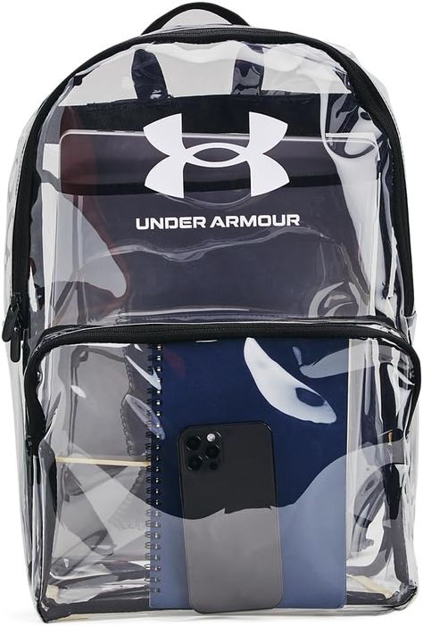 Clear/Black/White, One Size Fits Most Clear Backpacks, Clear Backpack, Cloud Shoes, Transparent Bag, Football Field, Luggage Accessories, Workout Gear, Sport Event, Laptop Sleeve