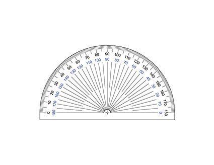 This printable protractor will be of use in measuring angles in geometry and different math problems. If you're new to this tool, be sure to learn first how to read a ruler and then use a measuring angles worksheet. Protractor Anchor Chart 4th Grade, How To Use A Protractor, Measuring Angles Worksheet, Reading A Ruler, Printable Ruler, Ruler Cm, Protractor Ruler, Miniature Tools, Angles Worksheet