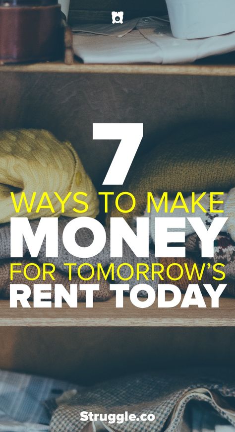 Need to make some rent money today? Here are 7 things you can do to earn some money today to help with rent tomorrow. Make Money Photography, Making Money On Youtube, Teen Money, Making Changes, Make Money Writing, Make Money Today, Cash Loans, Fast Cash, Travel Money