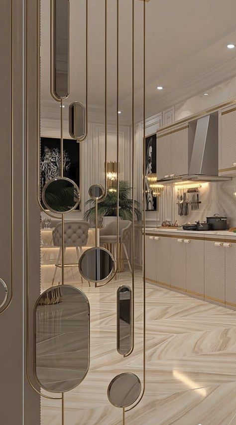 Seperator Ideas Living Room, Kitchen Partition Design Dividing Wall, Modern Luxury Partition Design, Classic Partition Design, Luxury Partition Design, Entrance Partition Design, Living Room Partition Design Wall Dividers, Partion Design Interiors, Wall Divider Ideas Room Partitions