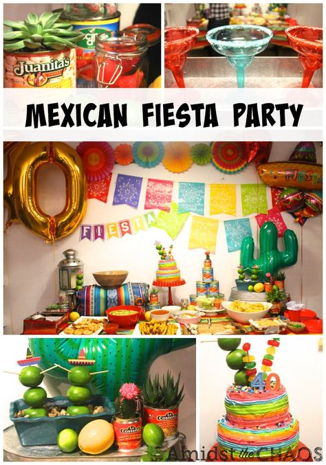 A Mexican Fiesta Surprise 40th Birthday Party - Amidst the Chaos Fiesta Party Ideas, Mexican Fiesta Party, Fiesta Birthday Party, Mexican Birthday, Mexican Candy, Fiesta Theme Party, Mexican Party Theme, Taco Party, Fiesta Theme