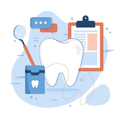 School Powerpoint Templates, Teeth Illustration, Free Mental Health, Body Detoxification, Dental Design, Dental Cleaning, Concept Illustration, Teeth Care, Health Science