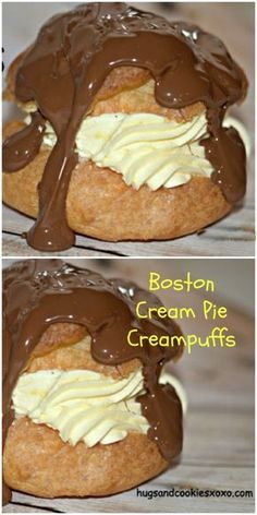 Cream Puffs Recipe Easy, Creme Puffs, Eclair Recipe, Cream Puff Recipe, Boston Cream Pie, Stick Butter, Puff Recipe, Boston Cream, Piping Bag