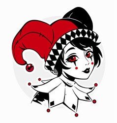 Female Jester, Jester Tattoo, Joker Girl, Evil Jester, Joker Hat, Jester Outfit, Jester Costume, American Traditional Tattoo Ideas, Clown Hat