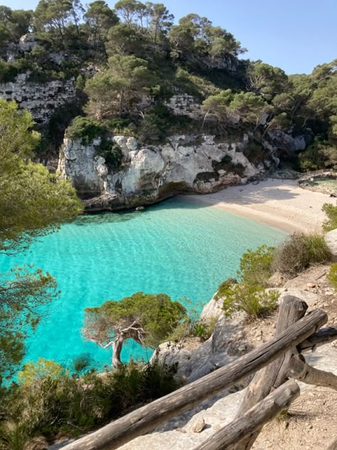 Mediterranean Nature Aesthetic, Mediterranean Ocean Aesthetic, Most Beautiful Places In Spain, Spain Nature Aesthetic, The Mediterranean Sea, Menorca Spain Aesthetic, Mediterranean Beach Aesthetic, Mediterranean Sea Aesthetic, Spain Beach Aesthetic