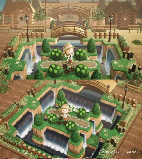 Cottagecore Animal Crossing, Water Island, Animals Crossing, Animal Crossing Funny, Animal Crossing Guide, Animal Crossing Qr Codes Clothes, Animal Crossing Wild World, Path Design, Island Theme