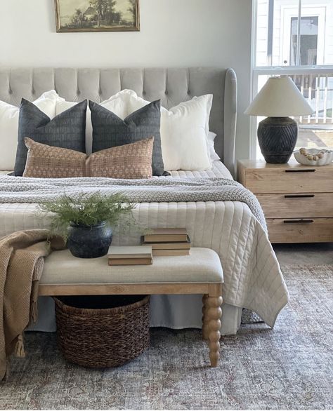 Love these night stands Bedroom Refresh, Master Bedrooms Decor, Remodel Bedroom, Guest Bedrooms, Beautiful Bedrooms, Bedroom Styles, My New Room, Cozy Bedroom, Guest Bedroom