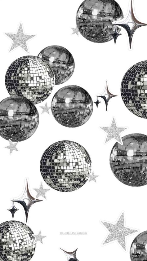 Silver Wallpaper, Simple Phone Wallpapers, Iphone Wallpaper Photos, Disco Balls, Pretty Wallpaper Iphone, Iphone Background Wallpaper, Summer Wallpaper, Alam Yang Indah, Cute Backgrounds