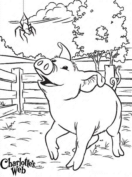 Charlotte's Web at TYA Charlottes Web Activities, Charlotte's Web Book, Charlotte’s Web, Web Activity, Charlotte's Web, Web Colors, Free Printable Coloring, Animal Coloring Pages, Free Printable Coloring Pages