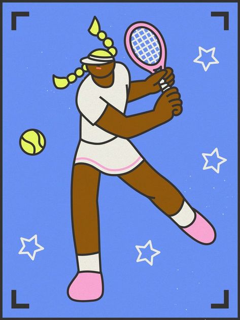 A girl playing tennis / テニスをする女の子 Tennis Illustration, Canada Summer, Tennis Girl, Playing Tennis, Sport Illustration, Illustration Graphic Design, Sports Brands, Graphic Design Illustration, Character Design Inspiration