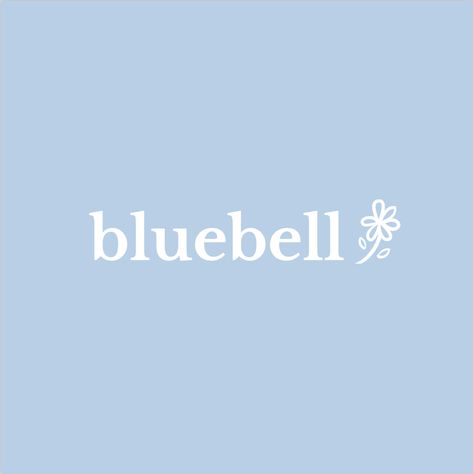 Love our cute and classic logo! It took a while to find the perfect brand but we started with what we enjoyed looking at, and I can't take my eyes of beautiful flowers, such as the wild bluebell! Wild Bluebell, Flower Logo, Blue House, Classic Logo, Blue Walls, Shop Logo, My Eyes, Flower Shop, The Wild