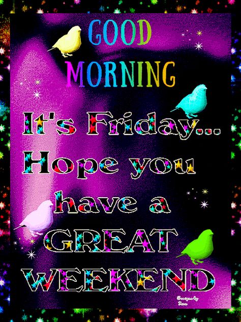 68 Good Morning Friday Images and Gifs with special quotes Good Friday Morning Gif, Happy Friday Gif, Purple Island, Weekly Greetings, Friday Gif, Friday Greetings, Happy Thoughts Quotes, Good Morning Friday Images, Good Friday Images