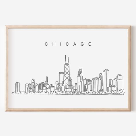 One of our best sellers - for good reason! Chicago has an iconic skyline - we especially love seeing it in one continuous line. 🌇 #wallart #onelinedrawing #lineart #onelineart #chicago #chicagoart #chicagogram #chicagoskyline #ChicagoIL #chicagoillinois Chicago Skyline Drawing, Chicago Art, Chicago Skyline, Continuous Line, Chicago Il, Line Drawing, Best Sellers, Line Art, Art Wall