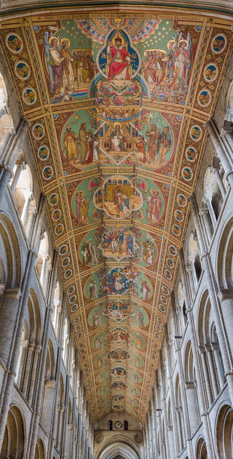 Ely Cathedral, Gothic Cathedrals, Gothic Church, Cathedral Church, David Hockney, Gothic Architecture, Cathedral Ceiling, The Ceiling, Superhero Art