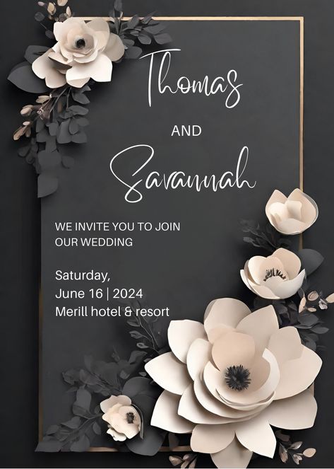 Beautiful Wedding Cards Invitation Ideas, Wedding Card Format, Digital Wedding Invitations Templates, Simple Wedding Cards, Engagement Invitation Cards, Wedding Welcome Board, Photoshop Course, Wedding Card Frames, Engagement Card