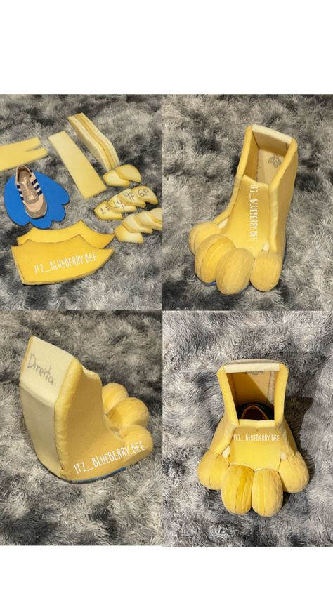 Foam dog paw Fursuit Feet Paws, Fursuit Paws, Bee