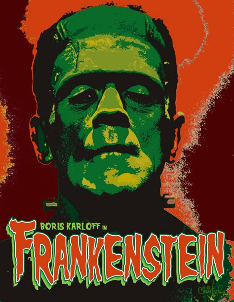 Vintage Frankenstein Art, Classic Halloween Monsters, Monster Tattoo Sleeve, Frankenstein Collage, Frankenstein Book Cover, Frankenstein Illustration, Frankenstein Pictures, Mad Scientist Laboratory, Frankenstein Poster